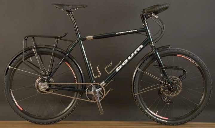 Baum Cycles Cappuccino MTB touring bike with S and S Couplings 
